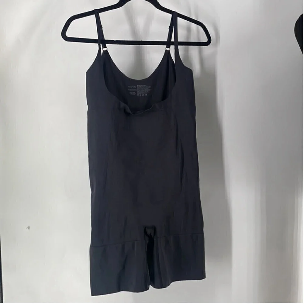 Shaperx Tummy Control Shapewear  Seamless Bodysuit Open Bust Shaper Shorts 2XL